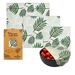 Bee's Wrap Beeswax Wraps For Food - 3 Pack Reusable & Organic Food Wraps, Sandwich Wrap & Bowl Covers - Eco-Friendly_voghion.com