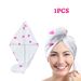 Asciugamano per capelli ad asciugatura rapida - Turbante per capelli in microfibra 150D super assorbente per donna, 25x65 cm, cuffia per asciugamano ad asciugatura rapida (stampa, confezione da 1)_voghion.com