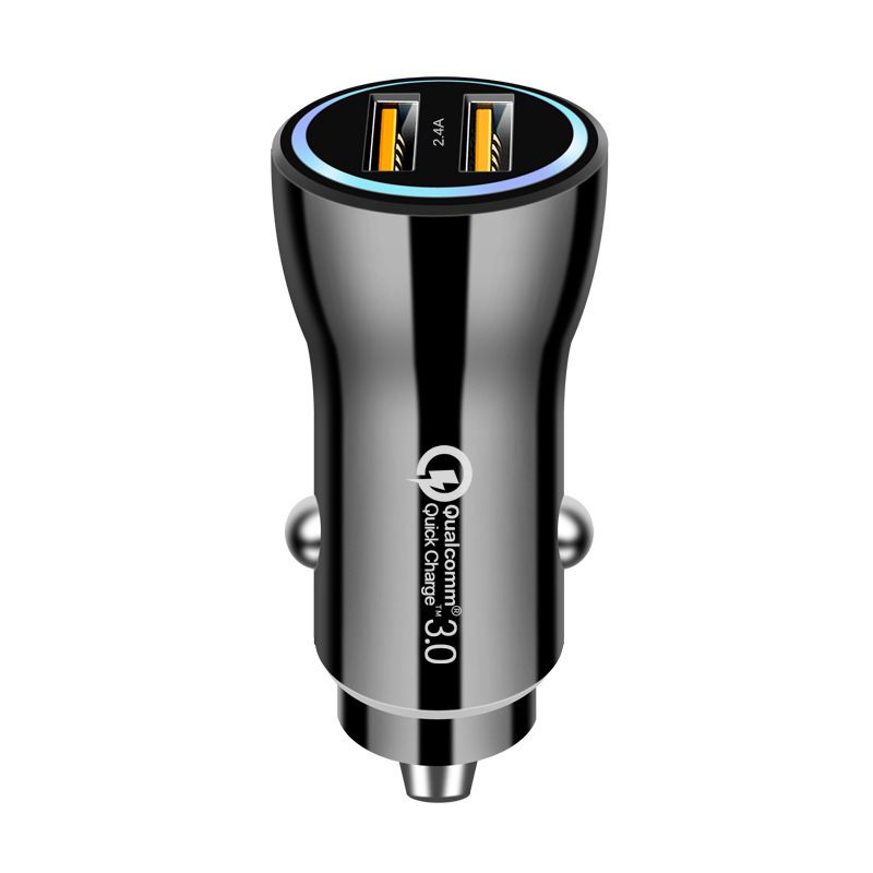 Autoladers Dual Port Flash Opladen USB Autolader Kop QC3.0 Mini Autolader Supersnel Opladen 20W_voghion.com