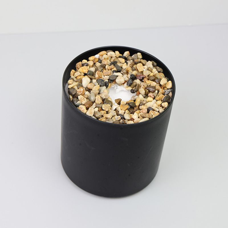 Hjemmemøbler simulerede grønne planter og kunstige blomster plantning af potteplastikurtepotter med stenskumbase for at øge vægten_voghion.com