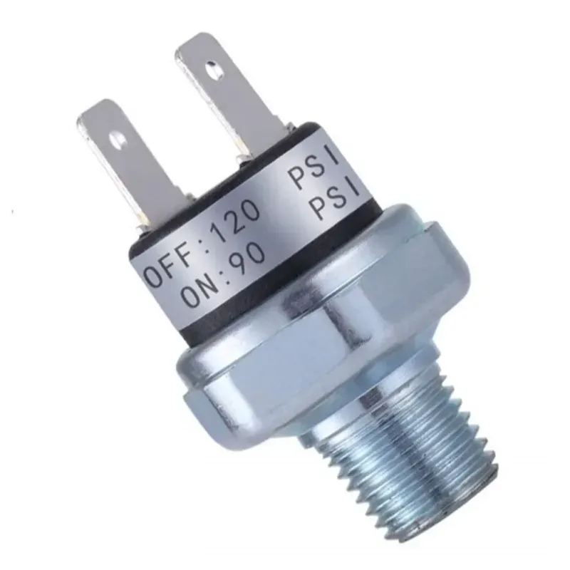 Compresores de CC de 12 V/24 V para compresor de aire Interruptor de aleación de aluminio Ajuste de presión 1/4" NPT_voghion.com