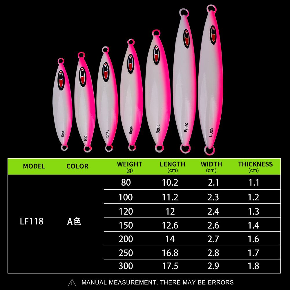 Głęboka laserowa świecąca wolno jiggingowa szybko tonąca przynęta do połowów morskich z włosiem jigowym_voghion.com