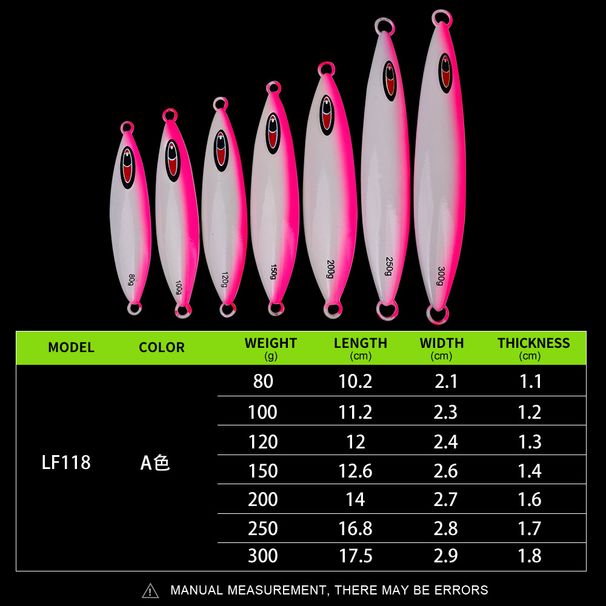 Głęboka laserowa świecąca wolno jiggingowa szybko tonąca przynęta do połowów morskich z włosiem jigowym_voghion.com