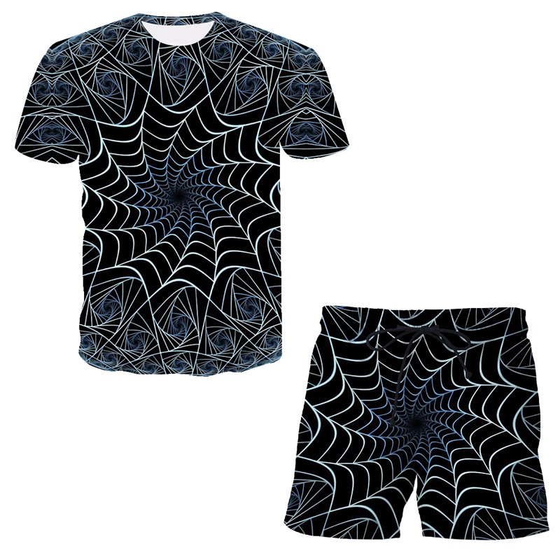 3D drukāts T-krekls Pludmales Bikses Hip Hop Street Sports Fitnesa Bikses Modes Pludmales Bikses Grafisks vīriešu uzvalks_voghion.com
