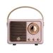 Creative Radio Bluetooth Portable Gift Mobile Phone Subwoofer Retro USB Mini Speaker HM11_voghion.com