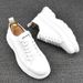 Printemps nouvelle tendance coréenne en cuir de vachette INS réseau rouge petit tableau blanc chaussures légères pour hommes_voghion.com