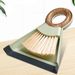 Desktop Cleaning Broom Dustpan Set Mini Handy Dust Cleaning Sweeping Brush Dustpan for Table Desk Keyboard_voghion.com