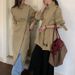Waist-Cinching Irregular Korean Style Stand Collar Short Trench Coat Women 2025 Autumn New Loose Slimming Top_voghion.com
