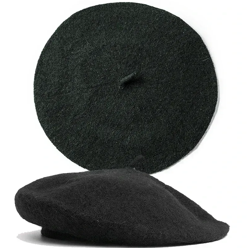 Hot Sale For Wool Berets French Style Warm Winter Beanie Hat Women Girls Retro Beret Solid Color Elegant Lady Autumn Spring Caps_voghion.com