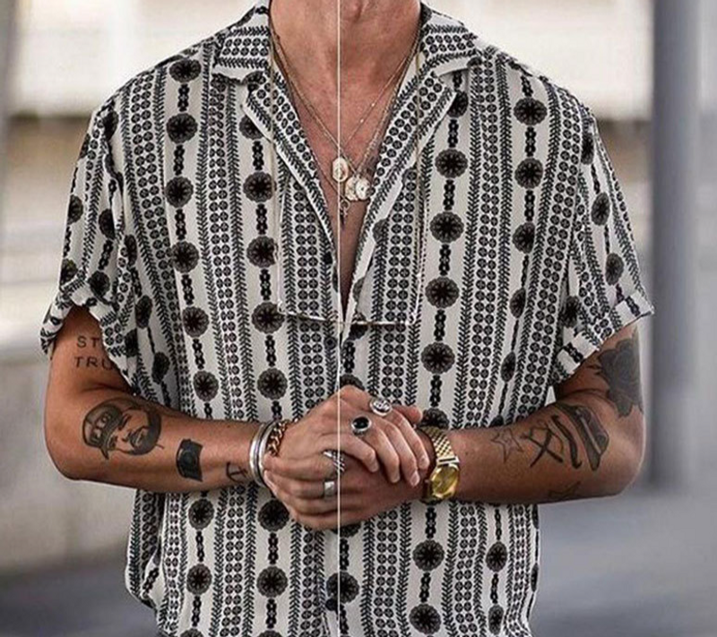 Ropa para hombre, Comercio exterior, Camisas playeras nuevas para hombre, Camisas hawaianas en oferta, Camisas tropicales casuales para hombre_voghion.com