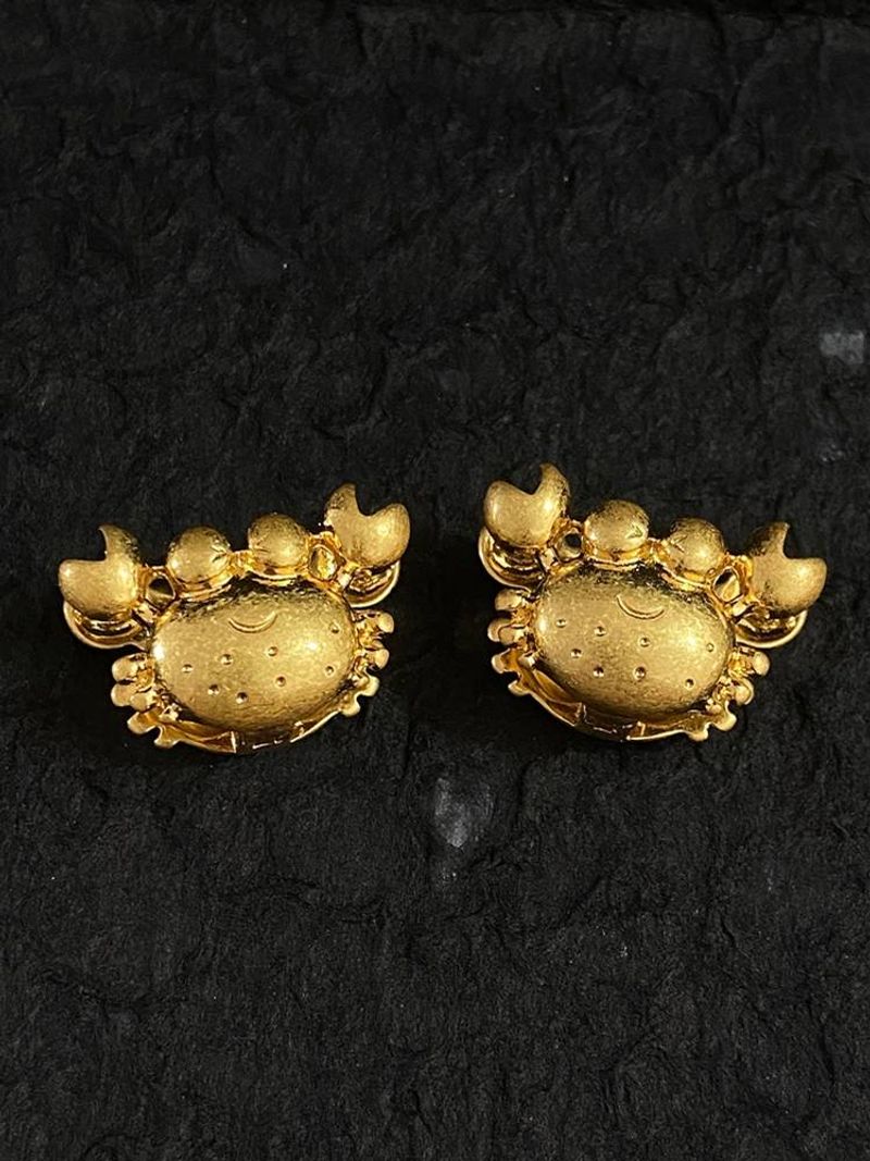 Latest Trendy Ocean Series Alloy Earrings With Animal Seaweed Seahorse Crab Earrings Suitable For Women's Daily Vacation Parties_voghion.com