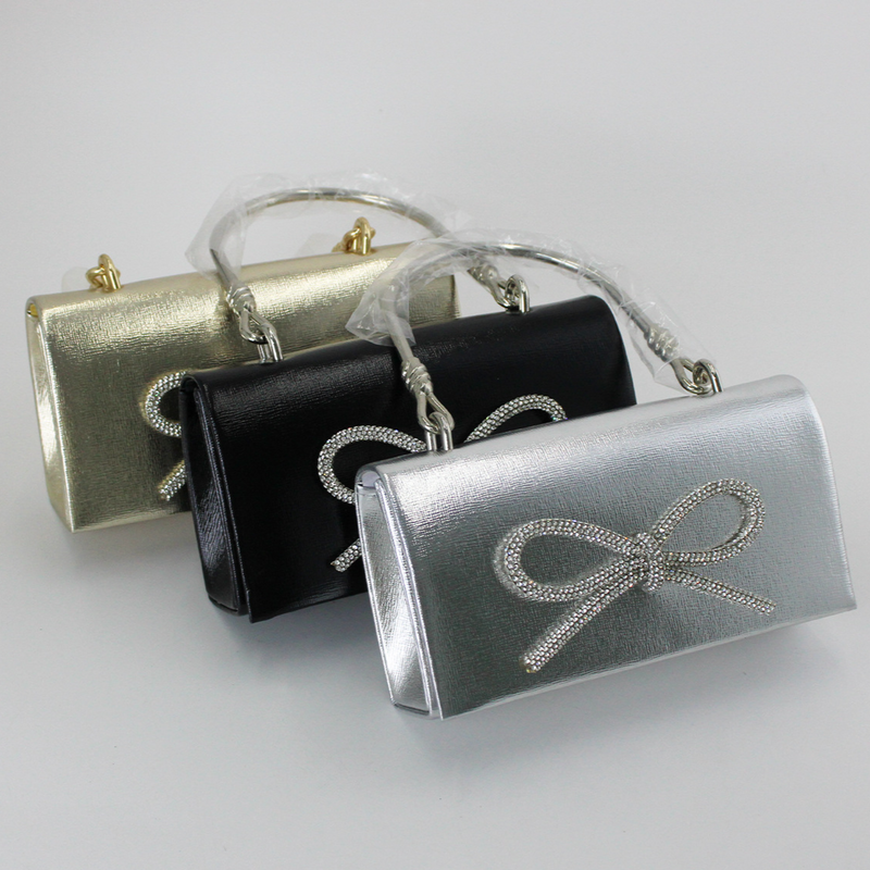Damen Taschen Stil Abend Tasche Exquisite Abendkleid Umhängetasche Schleife Handtasche_voghion.com