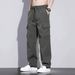 Men's Relaxed Fit Cargo Pants - Lightweight Workwear Trousers With Durable Ripstop Fabric, Straight Leg & Roomy Pockets For Casual & Outdoor Wear_voghion.com