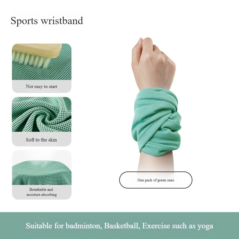 Asciugamano sportivo rinfrescante - Polsino antisudore ad asciugatura rapida per corsa, palestra e attività all'aperto - Leggero e assorbente - Design unisex_voghion.com