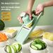 8-in-1 Multi-Functional Vegetable Slicer Set - Stainless Steel Blades With Finger Guard (Compact, Dishwasher Safe, Modern Colors)_voghion.com