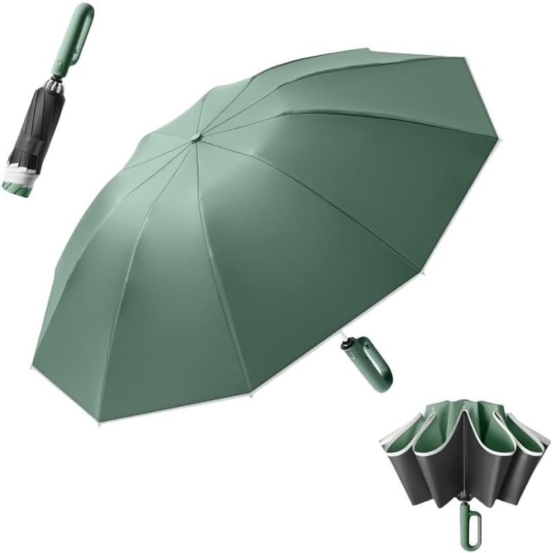 Ombrello da golf invertito - Piegatura compatta a 10 stecche_voghion.com