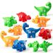 Nouveaux jouets d'apprentissage précoce pour enfants, alphabet de dinosaures, appariement, modèles numériques, illumination, aides pédagogiques cognitives_voghion.com
