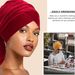 Handel zagraniczny Nowy kapelusz turban Europejski i amerykański Popularny aksamitny kapelusz typu pullover Jednolity kolor Etniczny długi ogon Kapelusz Sprzedaż bezpośrednia w fabryce_voghion.com