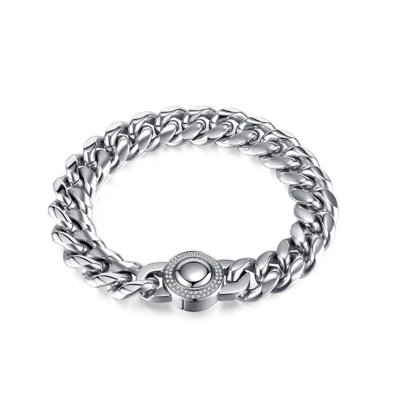 Cuban Link Chain Street Titan Stahlarmband Herren_voghion.com