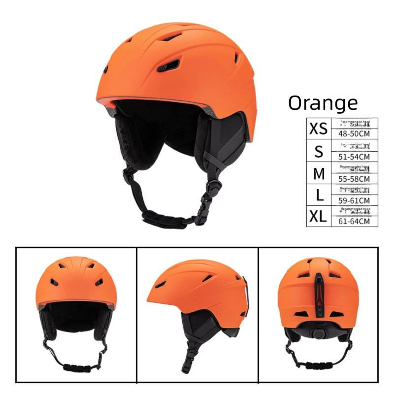 Conjunto de esqui Cross-Border para adultos e crianças, design universal para esportes ao ar livre, peça única, com óculos de proteção e capacete de segurança._voghion.com
