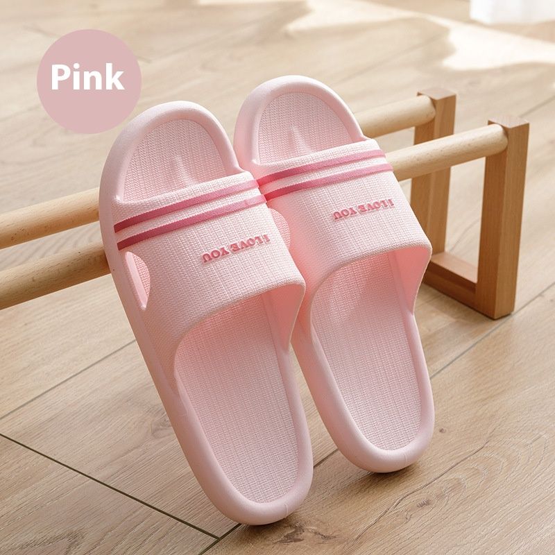 Non-Slip PVC Toe Loop Slippers For Women & Men - Breathable Bathroom Slides With Bowknot Design, Quick-Dry Indoor/Outdoor House Shoes For Couples_voghion.com