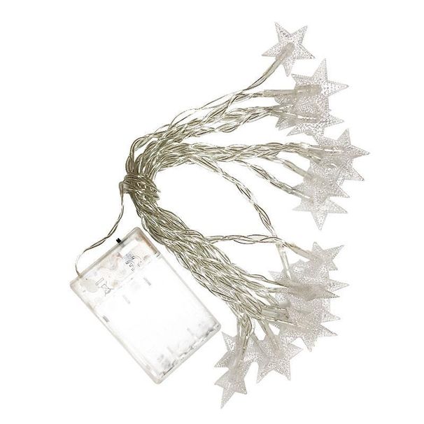 LED Star String Lights - Warm White/Colorful/Pure White, Battery Operated, Decorative Fairy Lights For Christmas, Wedding, Home & Outdoor Decor_voghion.com