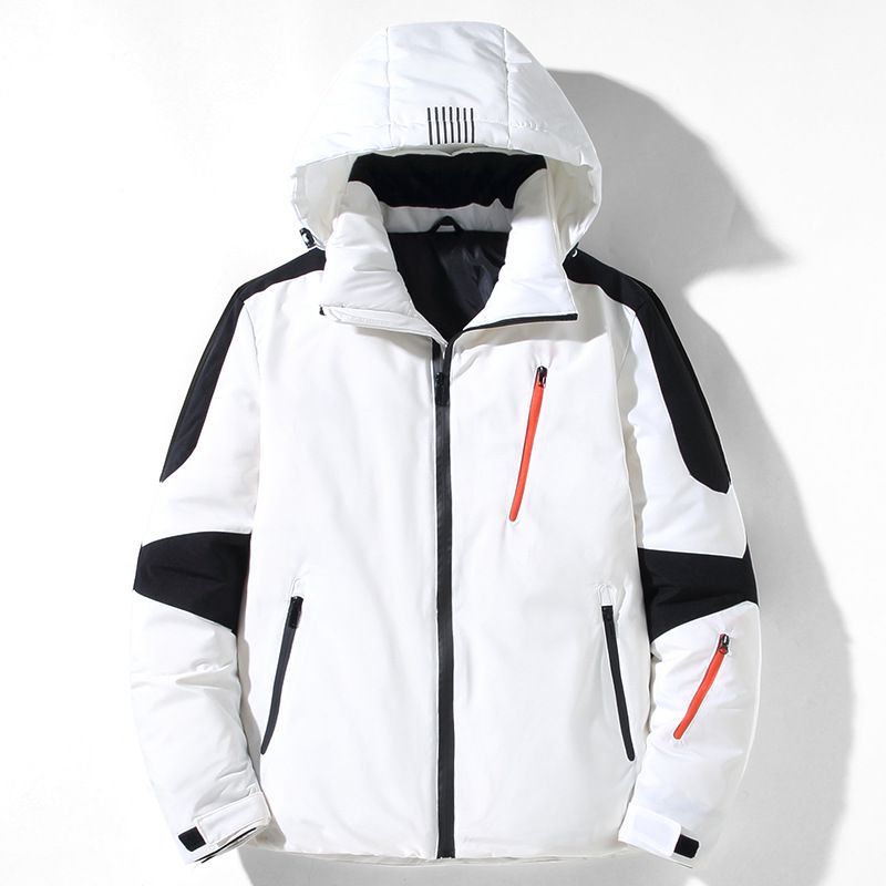 Neue Winter-Daunenjacke für Herren. Einfache abnehmbare Kappe. Verdickter warmer Mantel_voghion.com