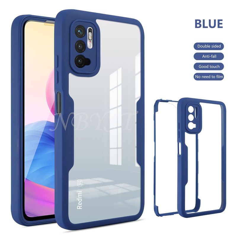 360 Full Body Cover For Xiaomi 11 Lite 5G NE 12 11T Poco X3 X4 Pro Double Clear Case Redmi Note 11S 10 11 Pro 9T 9AT 9C _voghion.com
