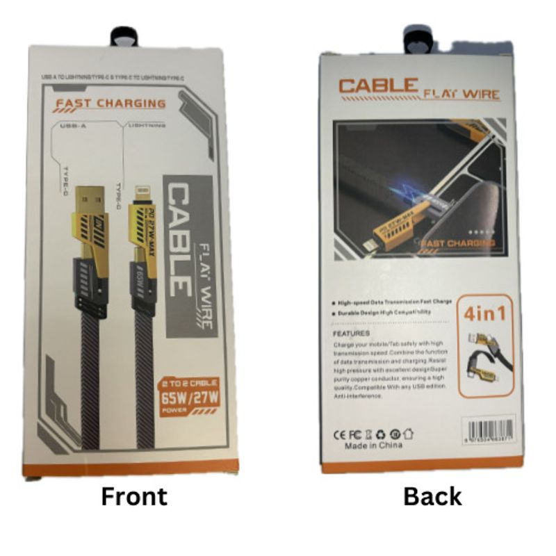 4 In 1 Super Fast Charger, Mobile Phone Multi Charger Multi-functional USB Cable_voghion.com