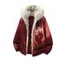Giacca streetwear premium con cappuccio in pelliccia sintetica – Cappotto in cotone spesso per uomo_voghion.com