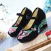 High Heels, 8cm, Single Xiuhe Bridal Embroidered Cloth Women's Shoes, Ethnic Style Dance Shoes_voghion.com