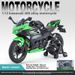 Alloy Motorcycle 1:12 400 Ninja Simulation Locomotive Boy Model Kids Car Ornament Gifts_voghion.com