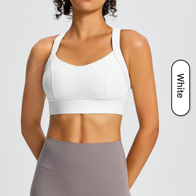 NOKO Sports 7A Antibacterial New Fitness Shockproof High-strength One-piece Sports Bra Women's Cross-beautiful Back Yoga Vest_voghion.com