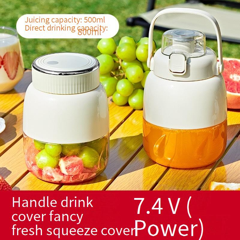 ​​Portable Electric Juicer Blender - 800ml Large Capacity, USB Rechargeable, Single Blade, 18000 RPM, Food-Grade PC Material, Ideal For Students_voghion.com