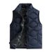 Lightweight Graphene-Infused Down Vest For Men & Women – Stand Collar, Slim Fit, Warm Winter Puffer Gilet In Classic Colors_voghion.com