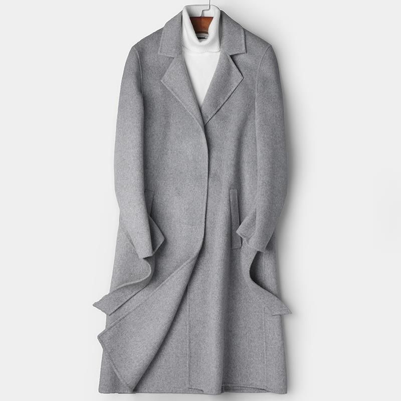 ​​Herren-Trenchcoat aus Wollmischung – Einreihiger Slim-Fit-Mantel mit Revers (4 Farben) – Lässiger Wintermantel für Business & Freizeit​​_voghion.com
