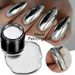 Nail Glue Canned High Gloss Metallic Painted Glue Silver Nail Polish Hook Edge Super Flash Mirror Silver_voghion.com
