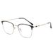 Metal Casual Business Eyeglass Frame Eyebrow Non-Magnetic Titanium Alloy Myopia Anti-Blue Light Flat Glasses_voghion.com
