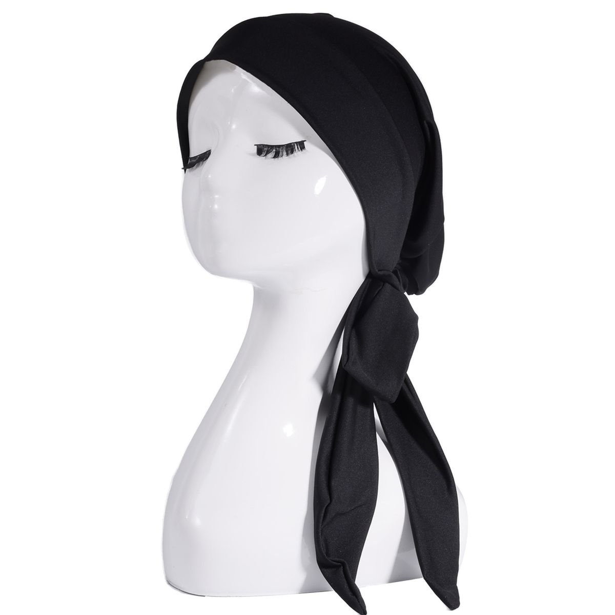 National style elastic ribbon turban hat base hat Baotou hat with strap pirate hat_voghion.com