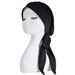 National style elastic ribbon turban hat base hat Baotou hat with strap pirate hat_voghion.com