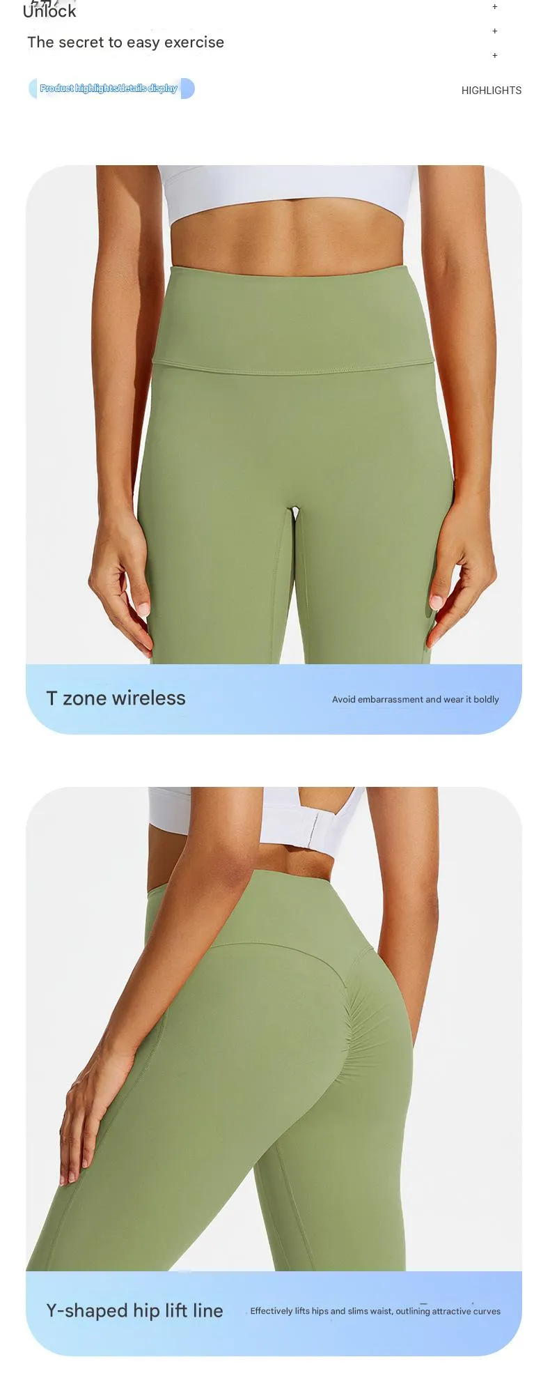 NOKO Sports 7A Antibacterial Wide-leg Tights Nude Hip-lifting Yoga Flared Pants Women's Dance High-waisted Flared Casual Sports Pants_voghion.com