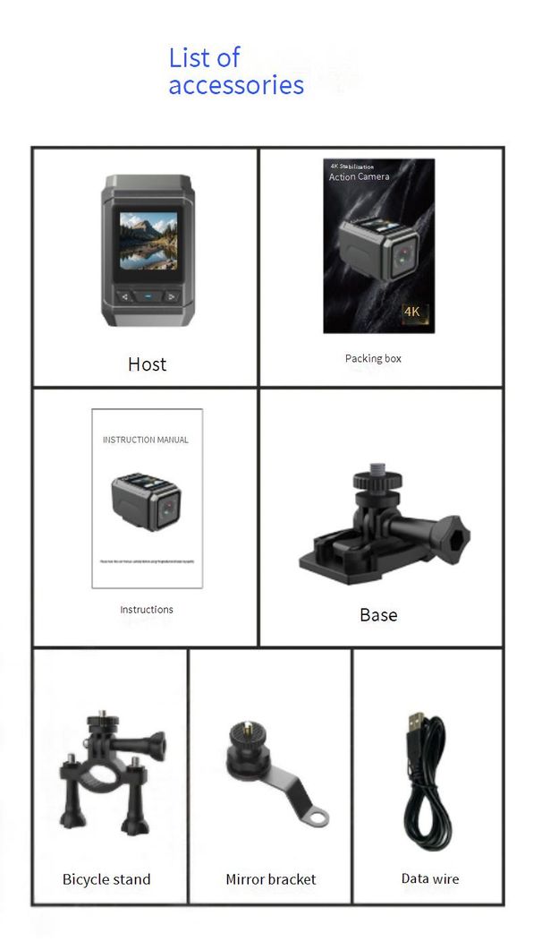 S1 Waterproof Action Camera 4K Ultra HD With WiFi, 1.3" Color Screen, Wide-Angle Lens & 90-Min Battery For Outdoor Sports, Cycling, And Vlogging_voghion.com