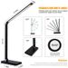 LED galda lampa ar 5 spilgtuma līmeņu 5 apgaismojuma režīmiem, aptumšojams, acu kopjošs lasīšanas galda apgaismojums mājas biroja galda lampu apgaismojumam_voghion.com