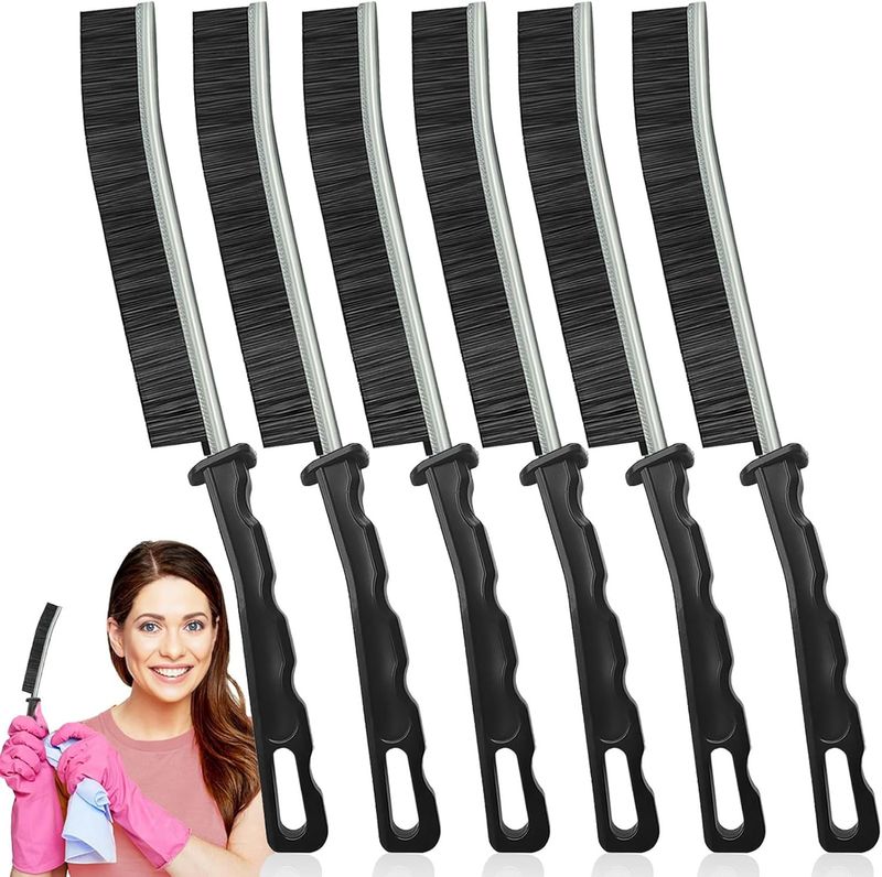 Crevice Cleaning Brush,Multifunctional Cleaning Brush Tool, Bathroom Gap Brush, Small Cleaning Brush, Grout Brush, Kitchen Brush_voghion.com