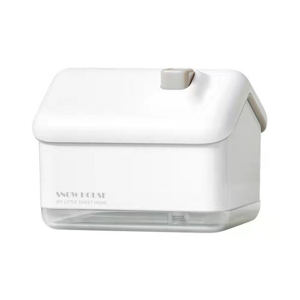 Umidificatore ad ultrasuoni USB da 300 ml, nebulizzatore per nebulizzazione Snow House con luce LED colorata, mini diffusore di aromi per auto con nebbia pesante_voghion.com