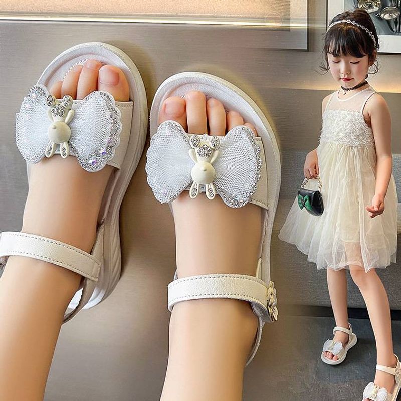Children's Shoes Princess Sandals Summer Girls Shoes Girls Baby Sandals Soft Sole Fashionable Crystal Rhinestones_voghion.com