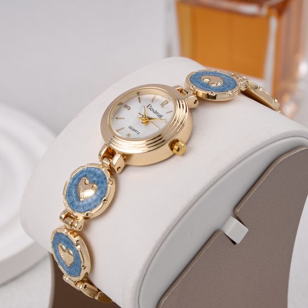 Damen-Quarzuhr, stilvoll und exquisit, runde Form, geeignet für geschäftliche und legere Anlässe, mit einem High-End-Gefühl_voghion.com