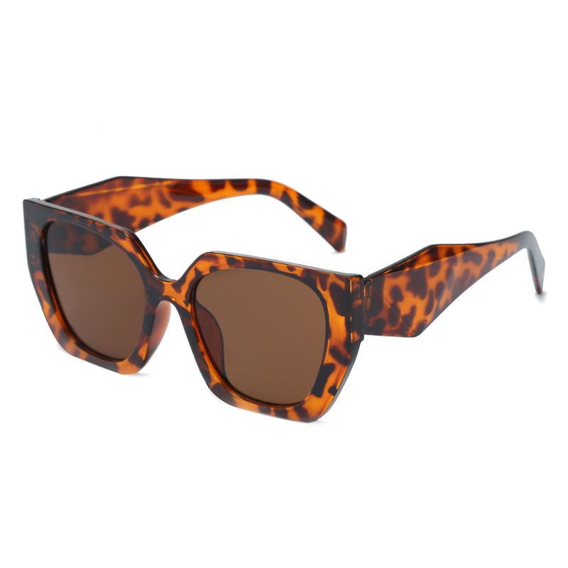 Blue Plus Sonnenschutz-Sonnenbrille Trendy Personality Vollrahmen Quadratischer Rahmen Sonnenschutz Ins Style PC-Sonnenbrille_voghion.com