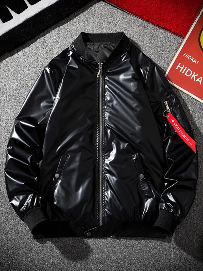 Veste tendance pour homme, jolie veste tendance, ample, décontractée, polyvalente, nouvelle collection automne, uniforme de baseball_voghion.com