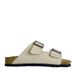 Tofflor Tjocksulor Frostat läder Korkbotten Tofflor Dam Beach Dubbelknäppta sandaler Slides_voghion.com